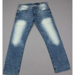 Buffalo David Bitton Jeans Mens Evan-X Basic Slim Stretch Distressed 32" X 30"
